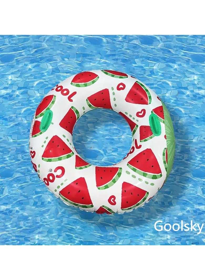 Goolsky 1 Love Watermelon Swimming Ring, Summer Water Party Pool Floating Ring, Inflatable Swimming Ring - Image 1