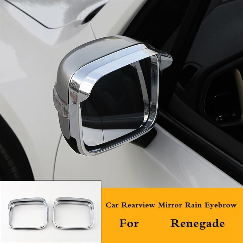 Wivplex ABS Matte Car Rearview Mirror Rain Guard Cover Trim - Image 4