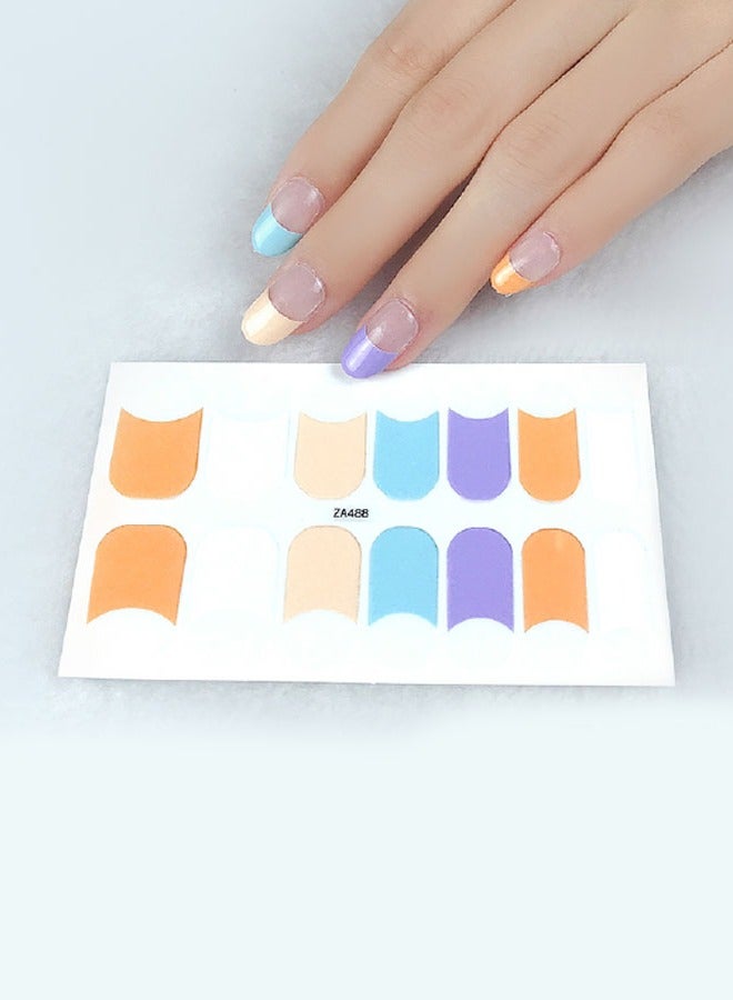 خيشة 10 قطع من ملصقات الأظافر الصناعية