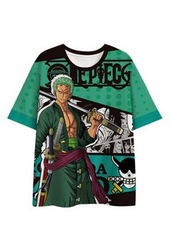 Summer new One Piece Luffy anime peripheral 3D digital printing T-shirt casual and comfortable short-sleeved T-shirt