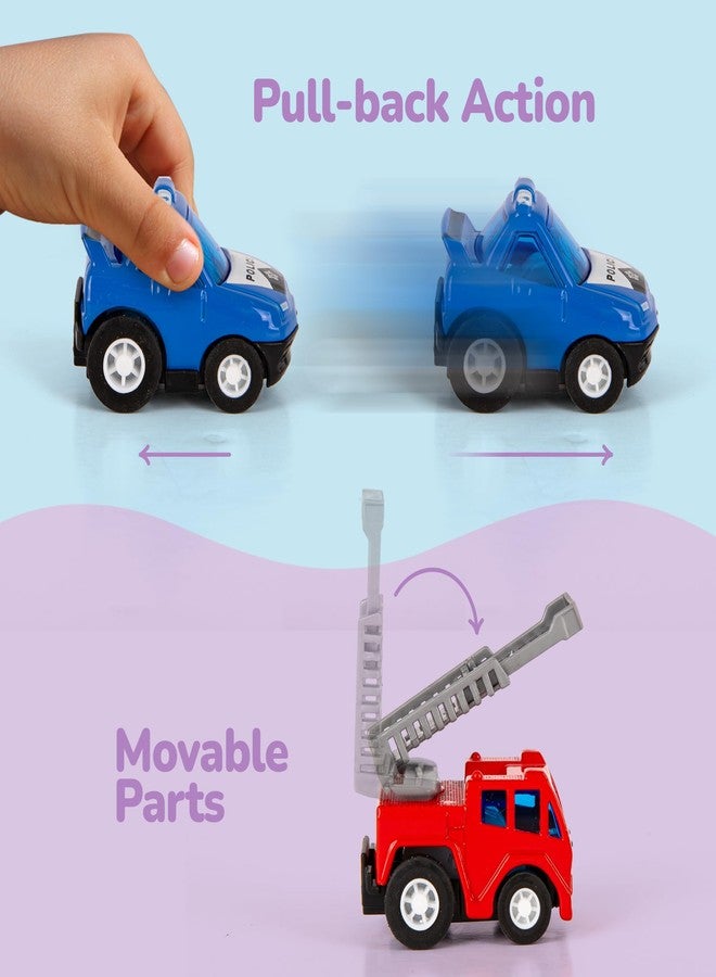 ArtCreativity Pre-Filled Easter Eggs with Diecast Vehicles for Hunt - 12 Emergency & Community Vehicles, Fire trucks, Ambulances with Pull-Back Function - Easter Basket Stuffers - Image 3