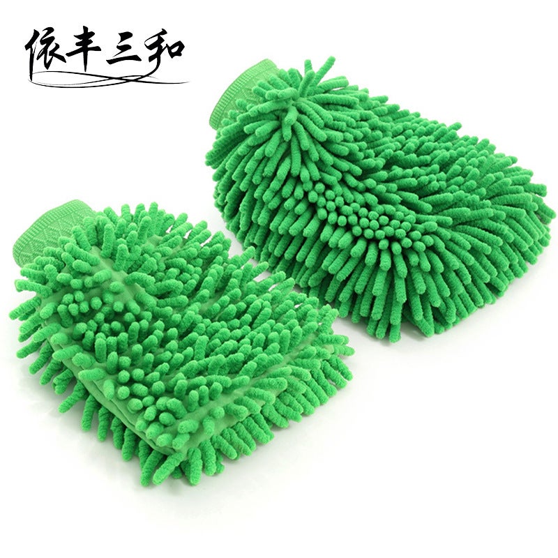 Car Wash Gloves Large 100G Waterproof Car Cleaning Supplies Chenille Car Gloves Car Towel - Image 5