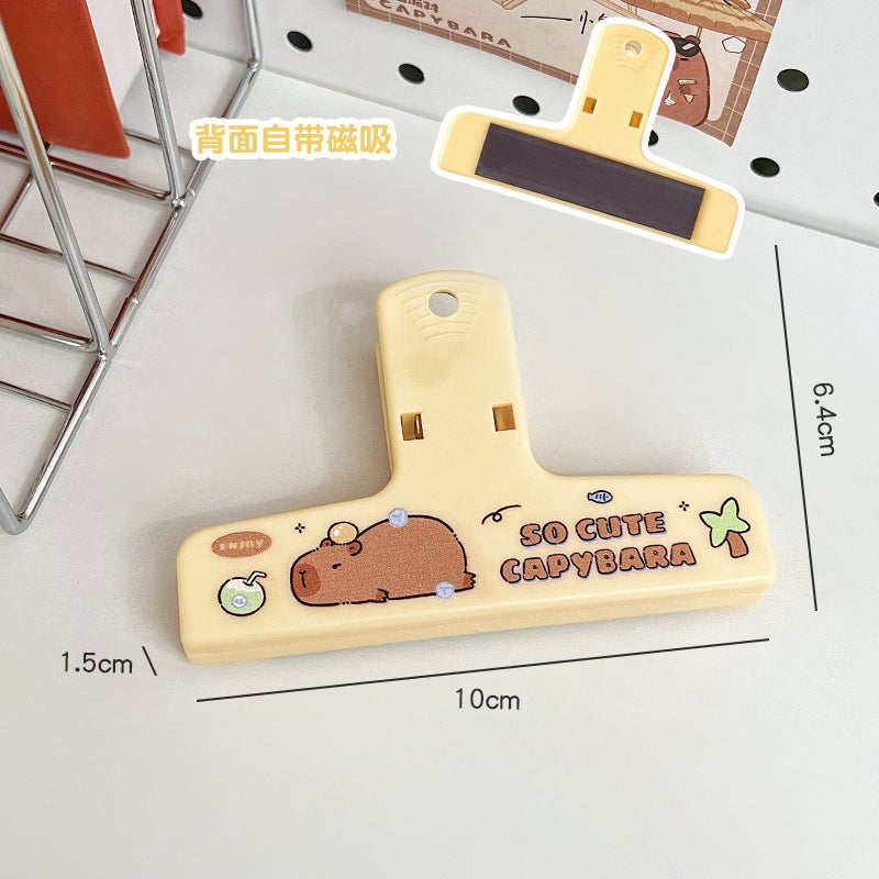 Generic Multifunctional Creative Notebook Clasp Coconut capibala # Magnetic style 