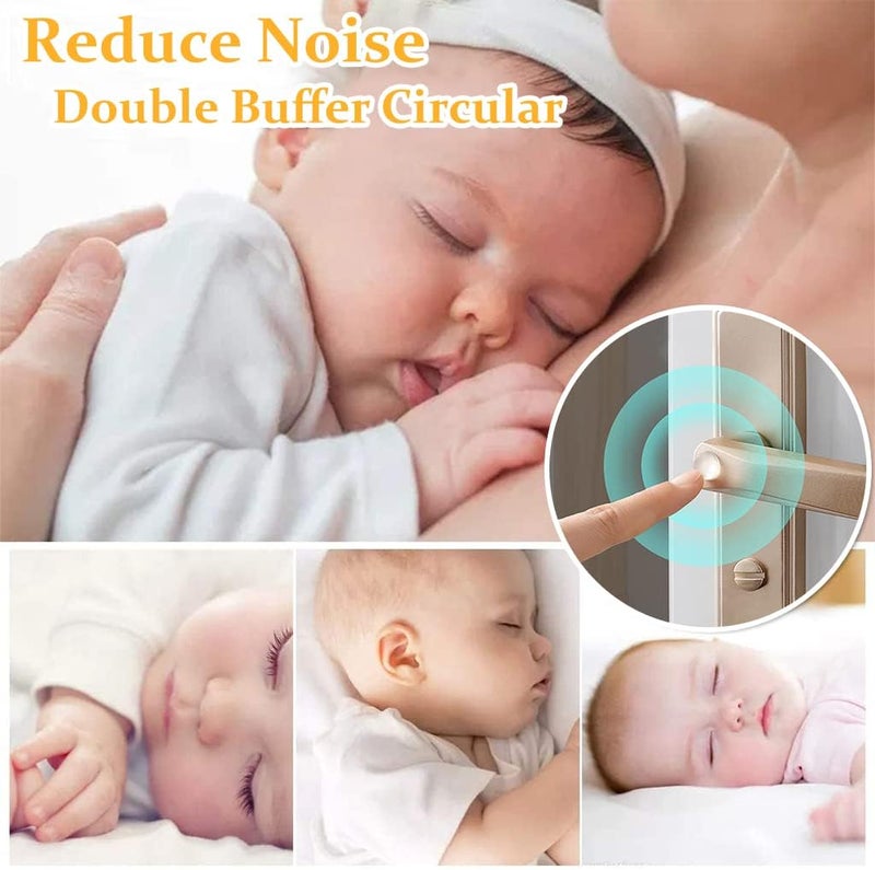 Set of 100 Pieces Round Adhesive Silicone Bumper Door Cabinet Drawer Safety Stopper Mute Buffer Door Protector for Home (3x8 mm, Clear) 1 Sheet - Image 4