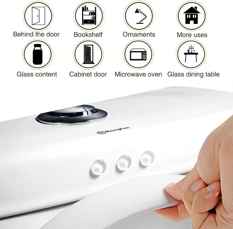 Set of 100 Pieces Round Adhesive Silicone Bumper Door Cabinet Drawer Safety Stopper Mute Buffer Door Protector for Home (3x8 mm, Clear) 1 Sheet - Image 2