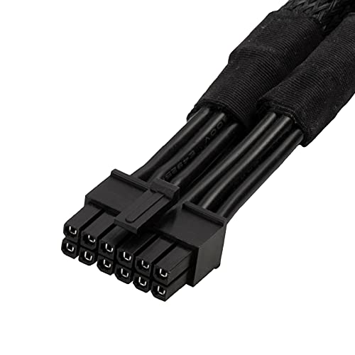 SilverStone Technology PP12-PCIE, 2 x PCIe 8 pin (PSU) to 12 pin (GPU) Power Cable for 2nd Gen Modular PSUs, SST-PP12-PCIE - Image 4