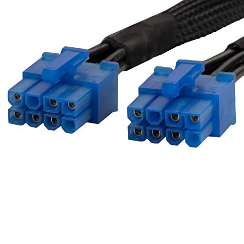 SilverStone Technology PP12-PCIE, 2 x PCIe 8 pin (PSU) to 12 pin (GPU) Power Cable for 2nd Gen Modular PSUs, SST-PP12-PCIE - Image 2