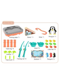 MUMS PLANET GFToysishingame for Kids - Party Toy with Fishing Poles, Swimming Fish, Penguins and More. for Toddler Age 3 4 5 6 Year Old and up  - Image 4