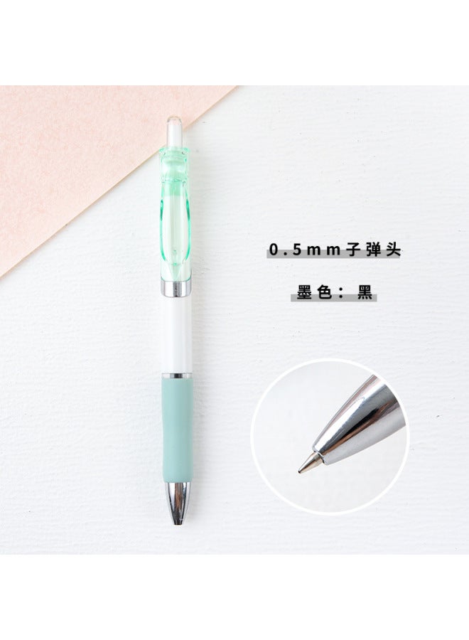 HELPS Creative Candy Color Press Gel Pen Wind Boxed High Color Value Quick Drying Black Brush Question Pen K35 Learning Stationery - Image 1