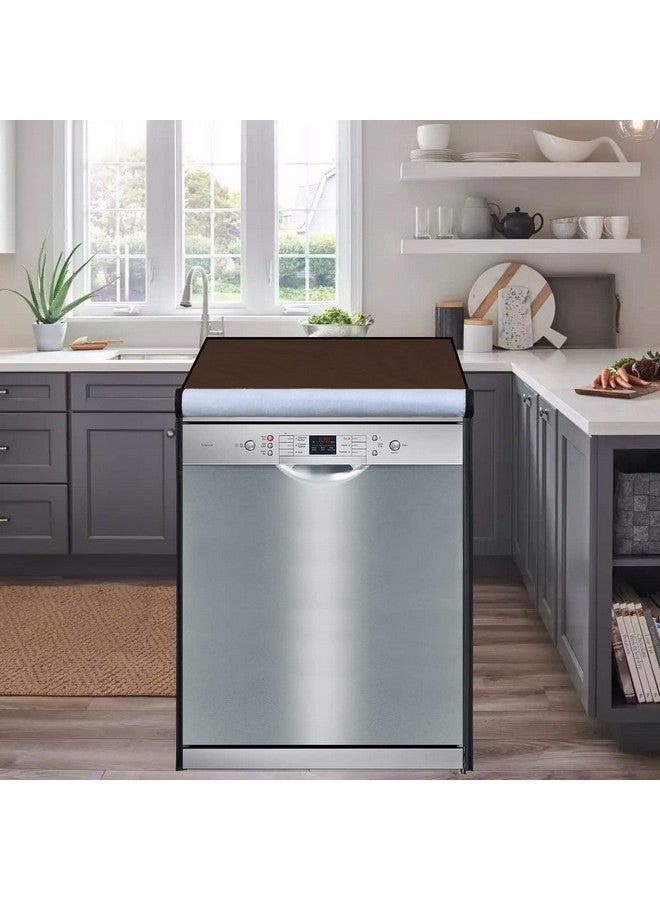 Star Weaves Dishwasher Cover For LG 14 Place Standing Model,Coffee - Image 2