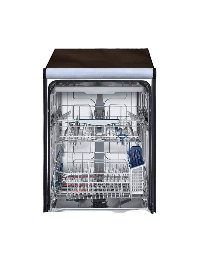 Star Weaves Dishwasher Cover For LG 14 Place Standing Model,Coffee - Image 5