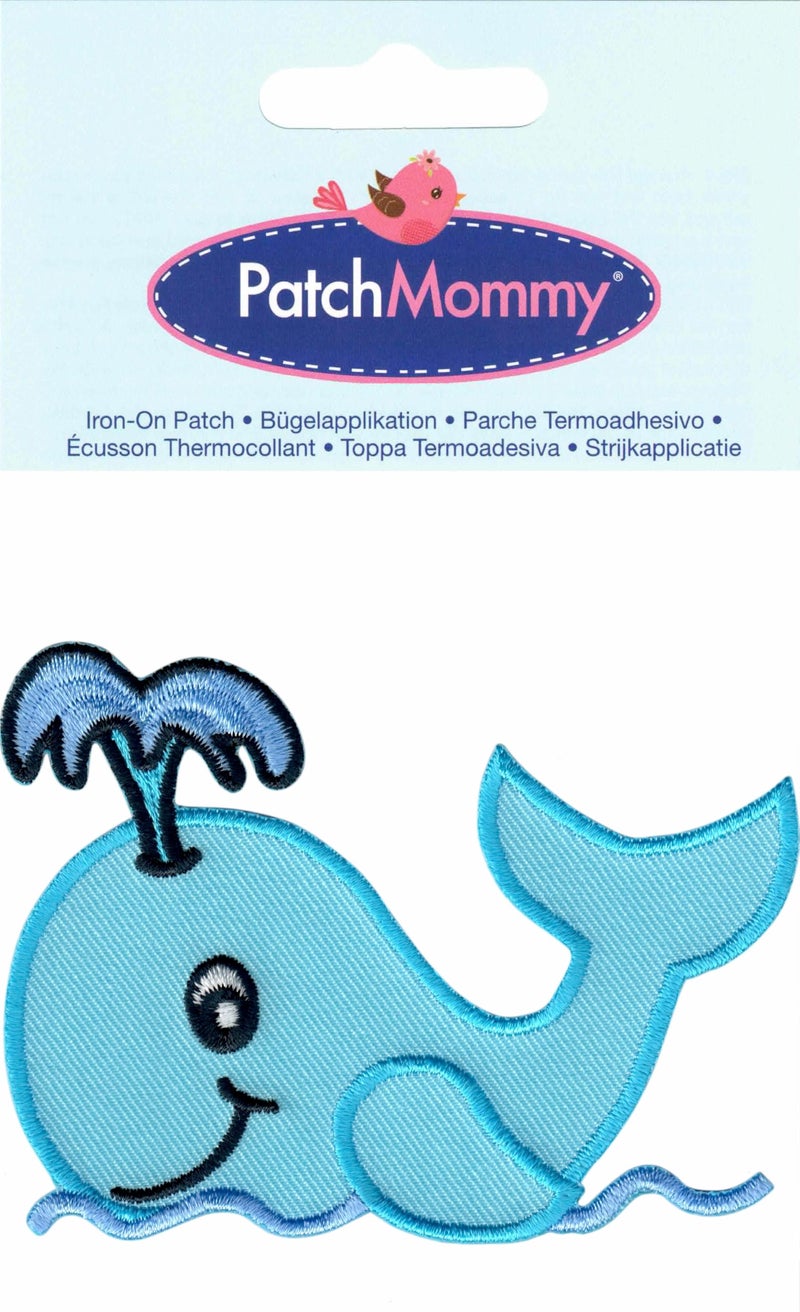 PatchMommy Whale Patch, Iron On/Sew On - Appliques for Kids Children - Image 3