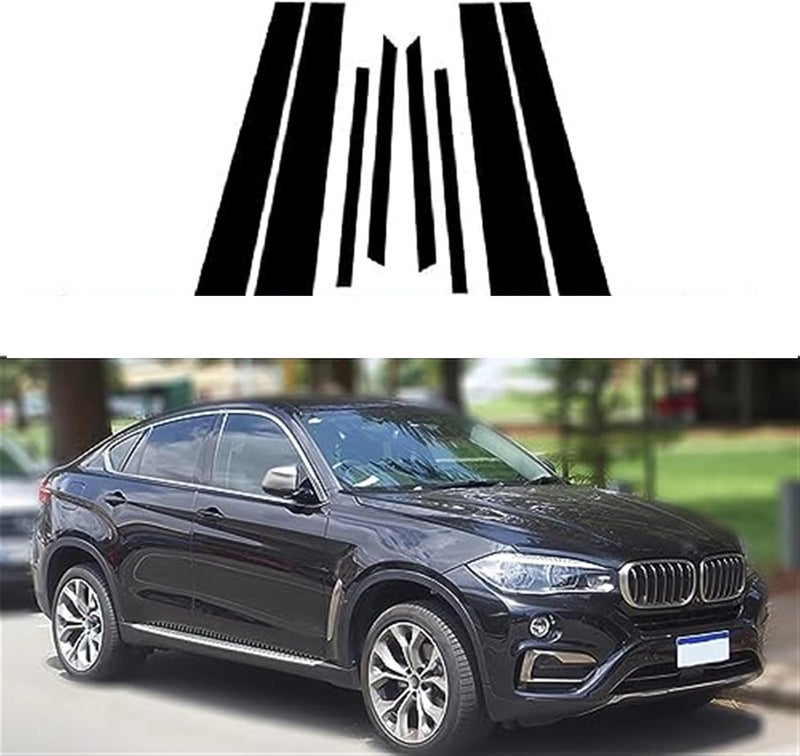 Wivplex 8 Pcs Car Window Trim Cover for X6 F16/E71 - Image 5