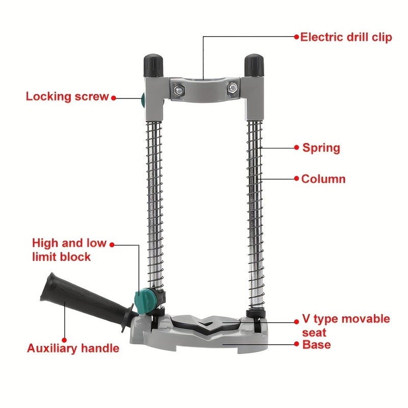 Adjustable Angle Drill Stand 1 Set With Retractable Arm And Screwdriver Function - Image 4