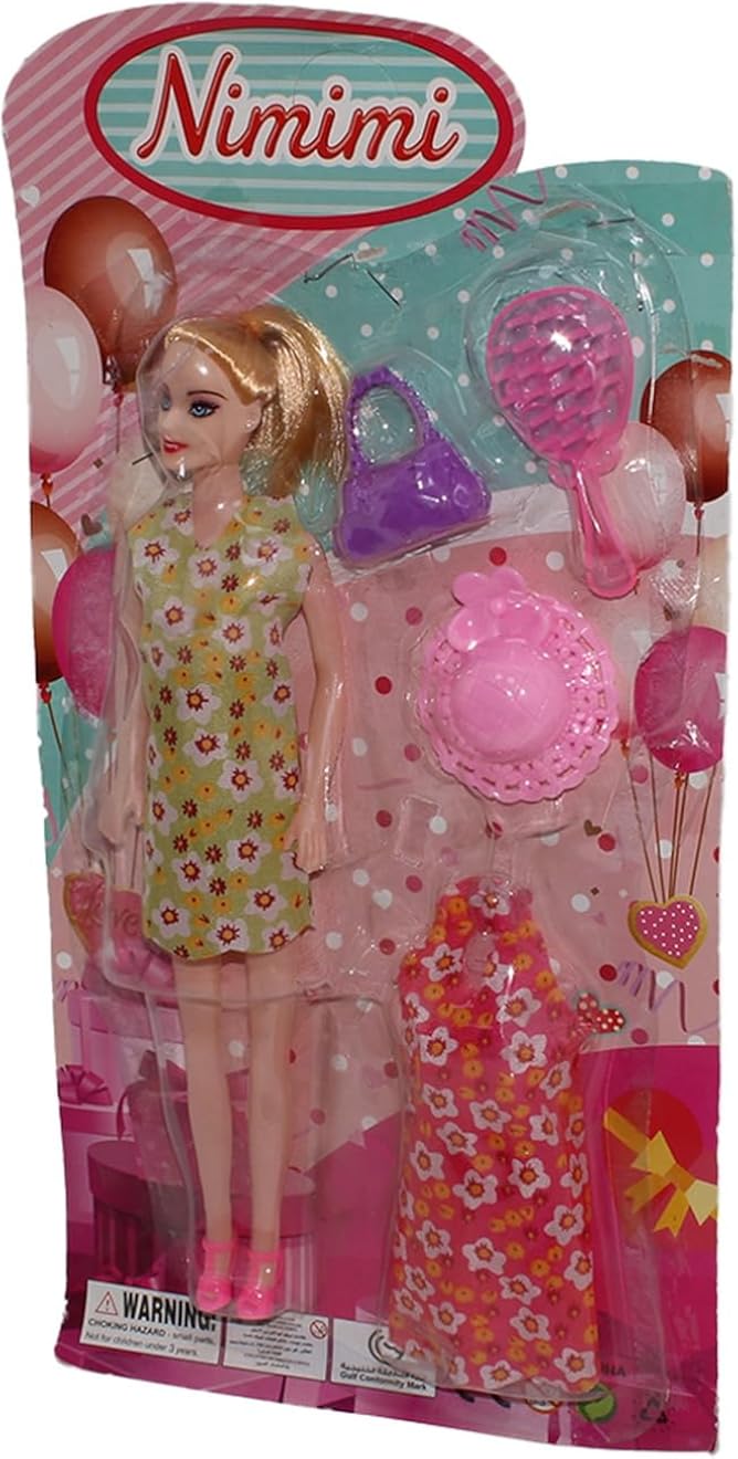 سوفت دمية نيميمي مع فستان وإكسسوارات للبنات