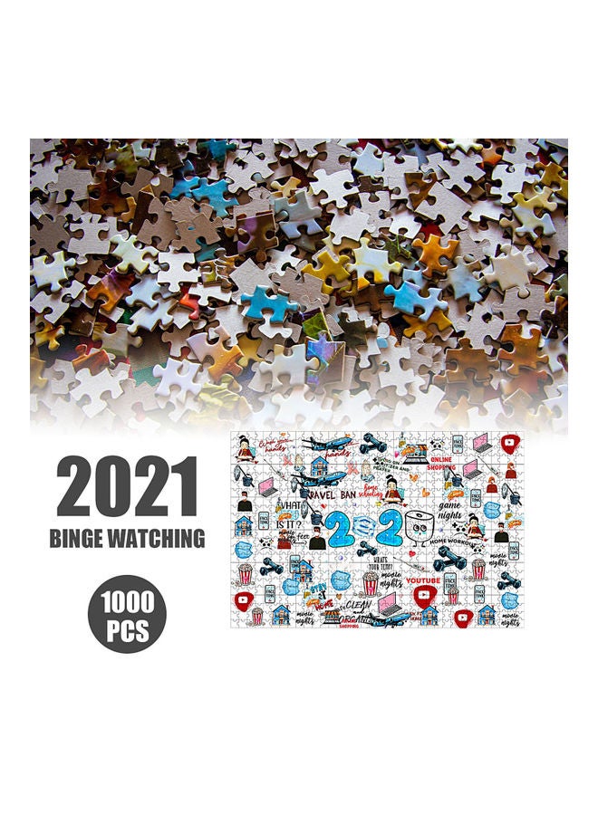 لعبة أحجية قطع تركيب ورقية ذاتية التجميع مكونة من 1000 قطعة - Image 2