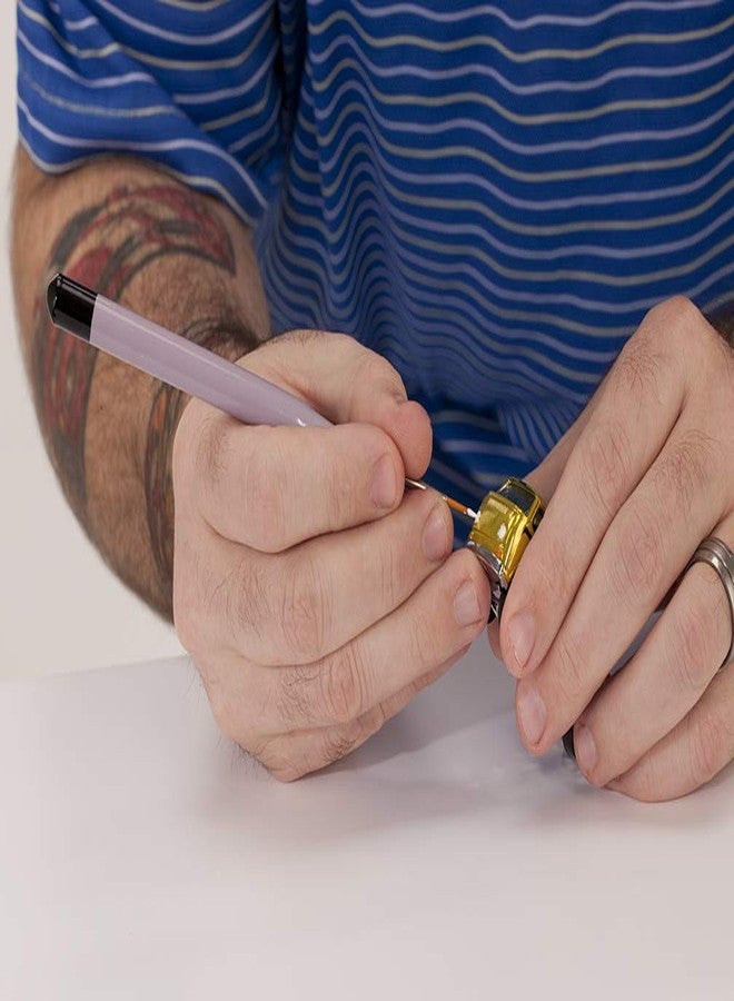 Creative Mark Micro Mini Fine Detail Paint Brush Set of 12 Pieces, Small Short Handle Taklon Bristles for Detailing, Paint by Number Art, Models & Nails - Image 4