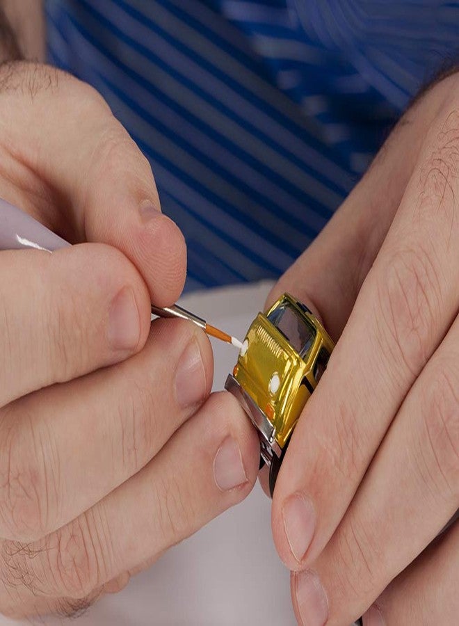 Creative Mark Micro Mini Fine Detail Paint Brush Set of 12 Pieces, Small Short Handle Taklon Bristles for Detailing, Paint by Number Art, Models & Nails - Image 5