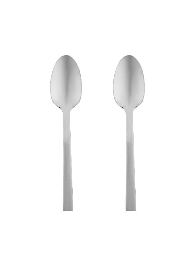 Restaurantware ملاعق حلوى إمبريال 7 بوصة، 2 ملعقة طعام ثقيلة - أدوات مائدة من الفولاذ المقاوم للصدأ 18/10، قابلة للغسل في غسالة الصحون، ملاعق تناول قوية، ملاعق عشاء، للمنازل أو المطاعم - Image 1