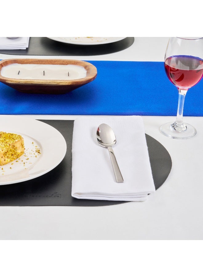 Restaurantware ملاعق حلوى إمبريال 7 بوصة، 2 ملعقة طعام ثقيلة - أدوات مائدة من الفولاذ المقاوم للصدأ 18/10، قابلة للغسل في غسالة الصحون، ملاعق تناول قوية، ملاعق عشاء، للمنازل أو المطاعم - Image 4