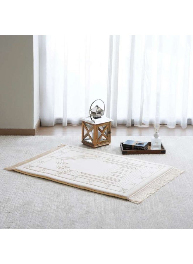 Pan Home سجادة صلاة توغو 80x120 سم - كريمي - Image 1