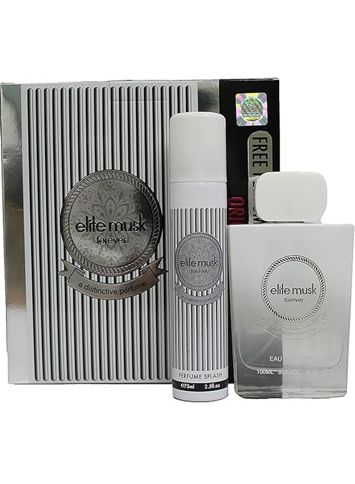Elite Musk Elite Musk Forever EDP + Parfum Splash 75 ml  - Image 1