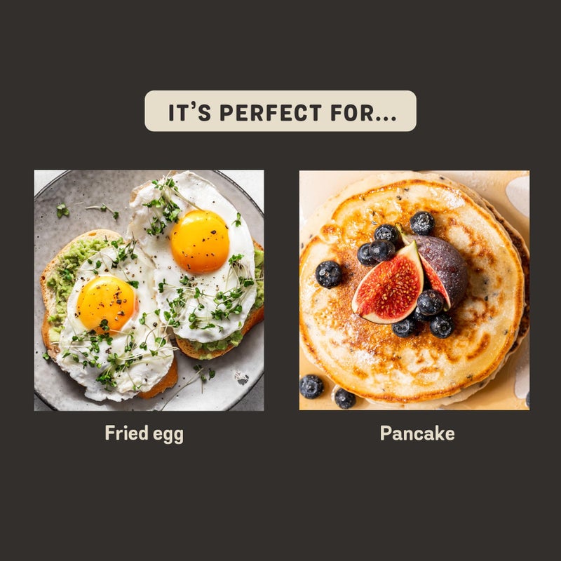 Meyer Midnight Hard Anodized Aluminium Non Stick Frypan | Frying Pan | Omlette pan | Fry pan with Stick Handle | Egg Pan | Gas and Induction Compatible, 20cm/ 1.16 Liters - Image 4