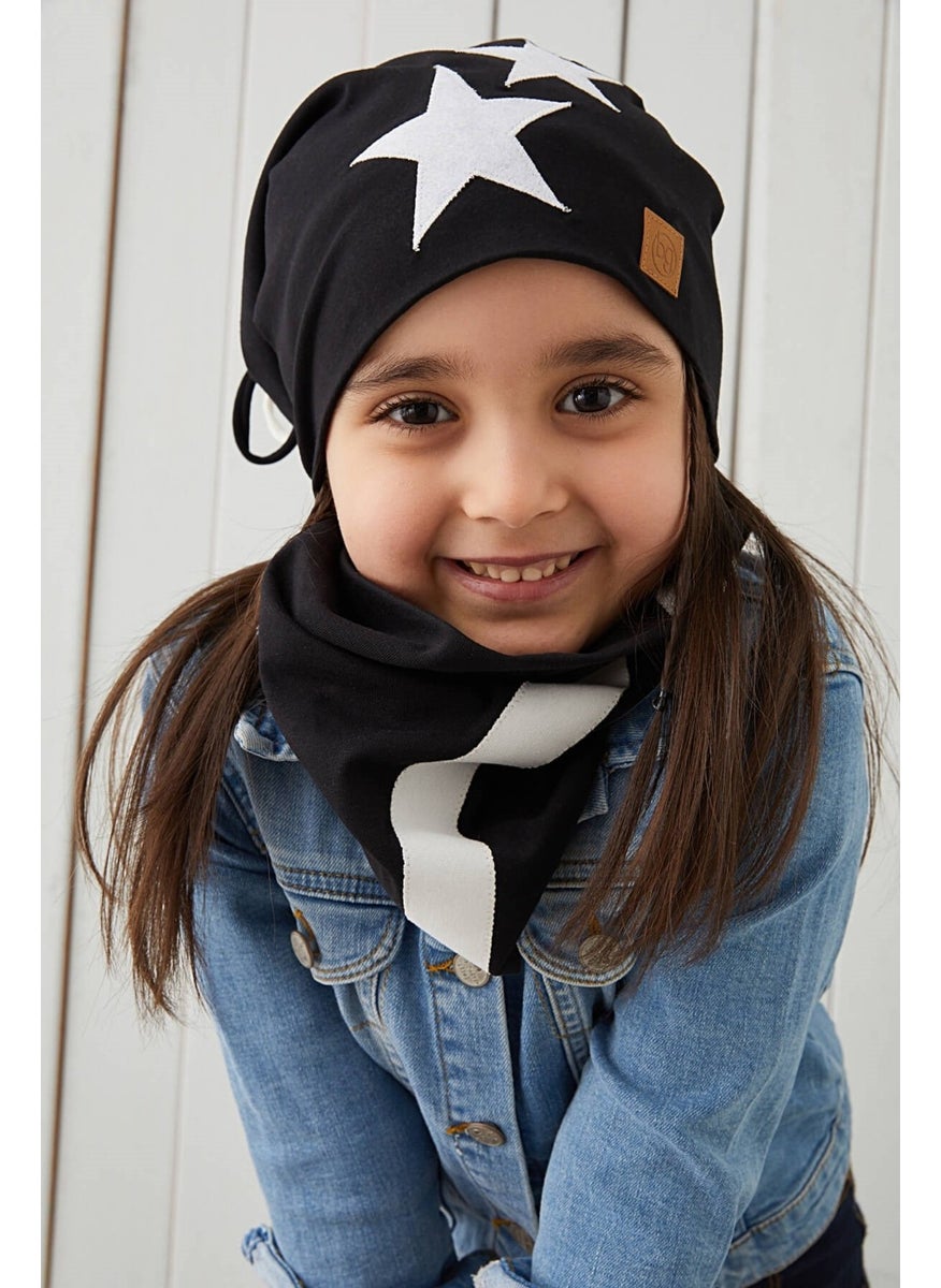 Babygiz Black White Fanatic Children Baby Hat Beanie Soft Double Layer Sports Cotton Combed Cotton  - Image 2