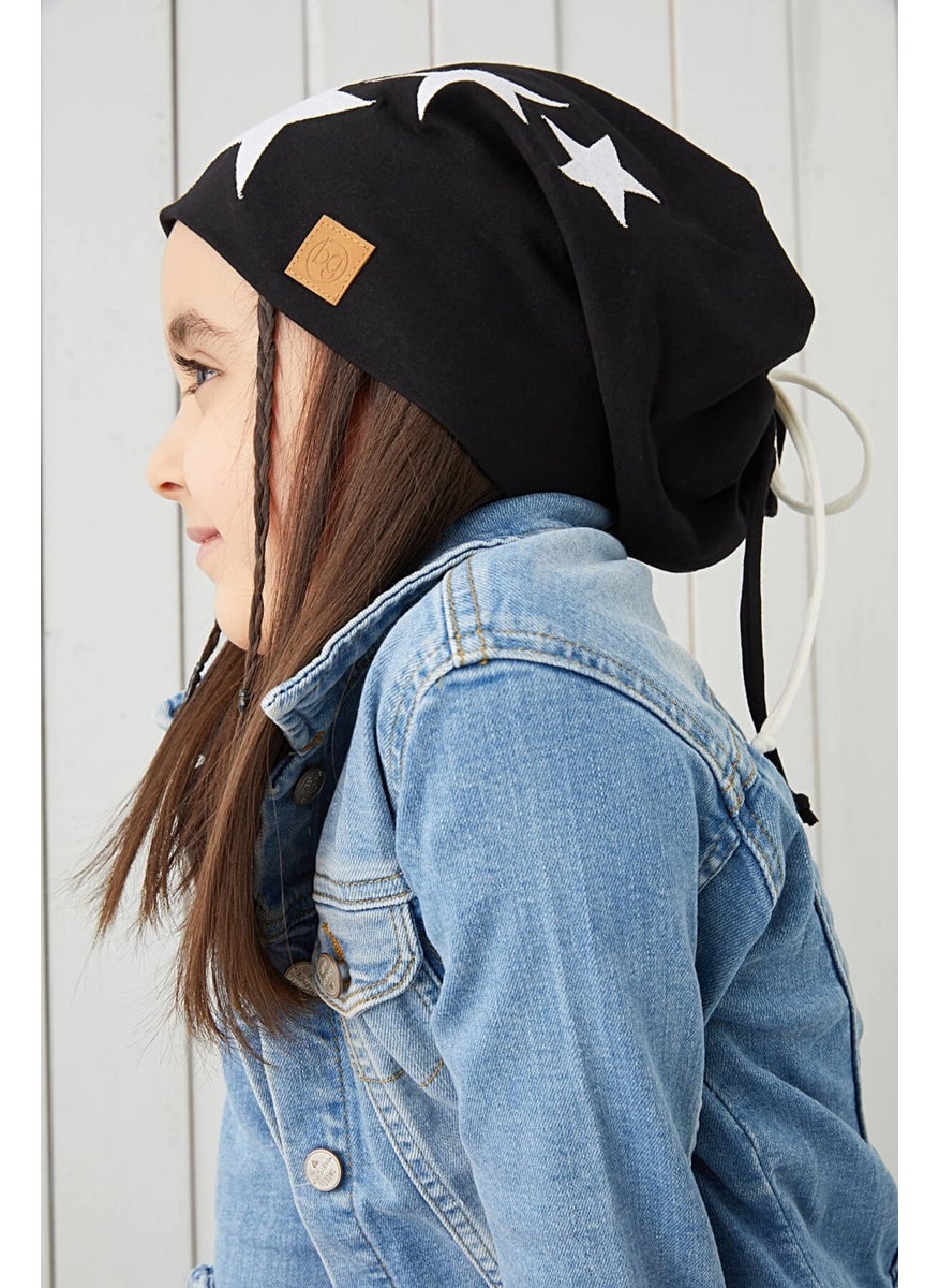 Babygiz Black White Fanatic Children Baby Hat Beanie Soft Double Layer Sports Cotton Combed Cotton  - Image 1