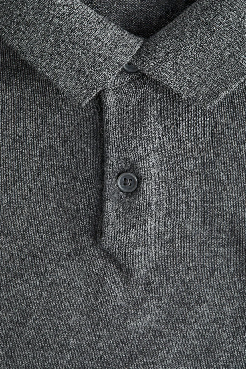 H&M Fine-knit polo shirt