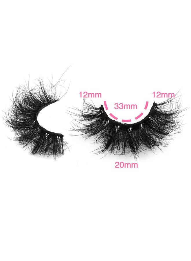 wiwoseo False Eyelashes Dramatic Fluffy 3D Effect Faux Mink Lashes Pack 20Mm Long Crossing Fake Eyelashes 10 Pairs - Image 4