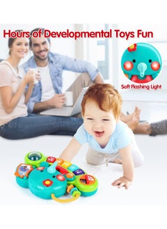 Y&D Baby Piano Toy 6 to 12 Months Elephant Light Up Music Toys for 9 18 Early Learning Educational Keyboard Infant Girl Gift 1 Year Old Boys Girls  - Image 2