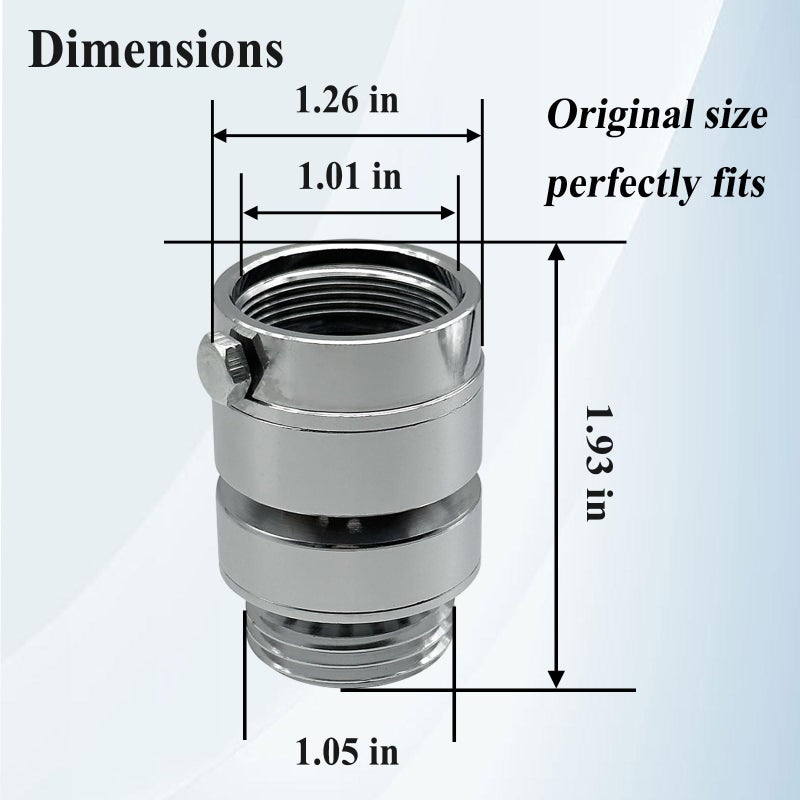 Ebrmeiwo Pk1390 الذاتي استنزاف فراغ قواطع استبدال صنبور خارجي محول 1-1/16 ''أنثى غرامة الموضوع - Image 2