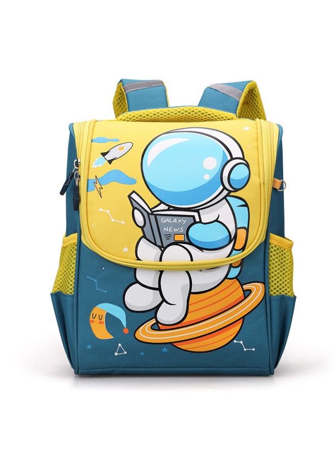 Children's Backpack 2023 Cute Space Bag Cartoon Girl's Kindergarten Small Schoolbag Lightweight Girl's Backpack-Colour:Super Spaceman-yellow  - Image 1