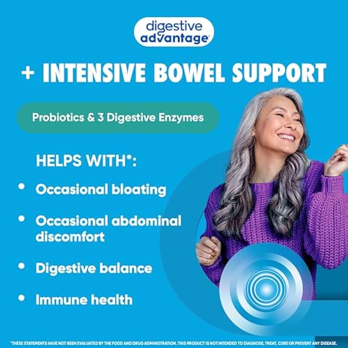 Digestive Advantage IBS Probiotics For Women and Men, Probiotics For Digestive Health & Intensive Bowel Support with Digestive Enzymes For Gut Health, Occasional Bloating & Immune Support, 96 Capsules - Image 2