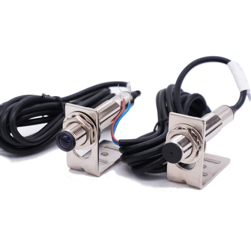 Taiss /1 Pair photoelectric Switch 0-20M Through-Beam Reflection Optical Photoelectric Beam Sensor NPN NO photoelectric Sensor Switch 6-36V Proximity Switch with Infrared Ray Beam E3F-20DNL-Z-12MM - Image 2