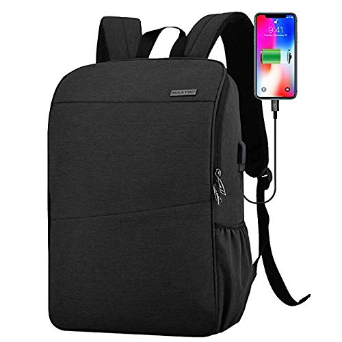 MAXTOP Laptop Backpack for Women Men College Bookbag Business Travel Backpack Water Resistant Computer Backpack with USB Charging Port Fits 15.6 Inch Laptop - Image 4