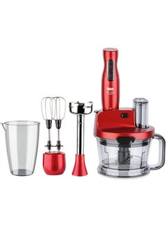 Poor Mr Chef Quadro Red Kitchen Robot Blender Set Rouge