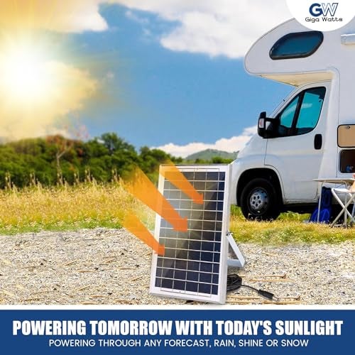 Gigawatts HSL-6W 6W Solar Panel Water Resistant & Durable 6V 1A Power PV Board Portable Charger for Battery Charging Home Camping (Pack of 1) - Image 4