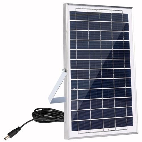 Gigawatts HSL-6W 6W Solar Panel Water Resistant & Durable 6V 1A Power PV Board Portable Charger for Battery Charging Home Camping (Pack of 1) - Image 1