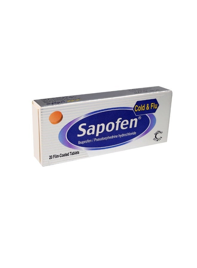 Cold And Flu Tablets 20s Multi Symptom Relief For Fever Congestion & Body Pain
