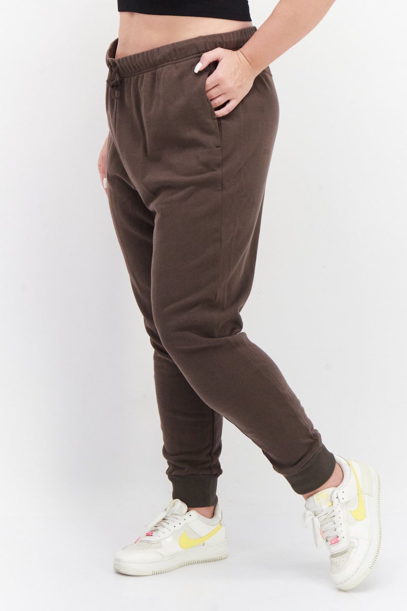 Adidas Women Sportswear Fit Training Jogger Pants, Brown - Image 3