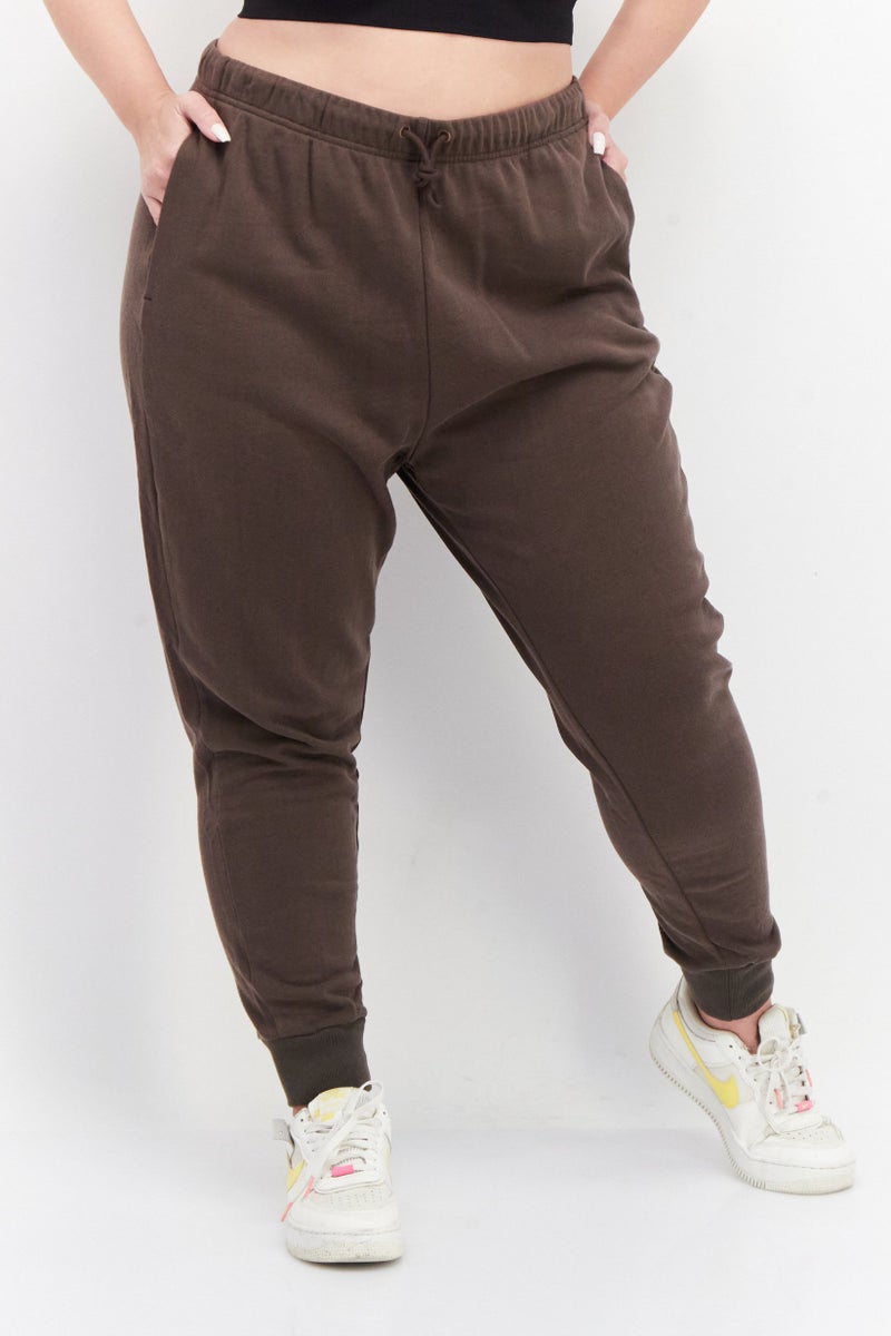 Adidas Women Sportswear Fit Training Jogger Pants, Brown - Image 1