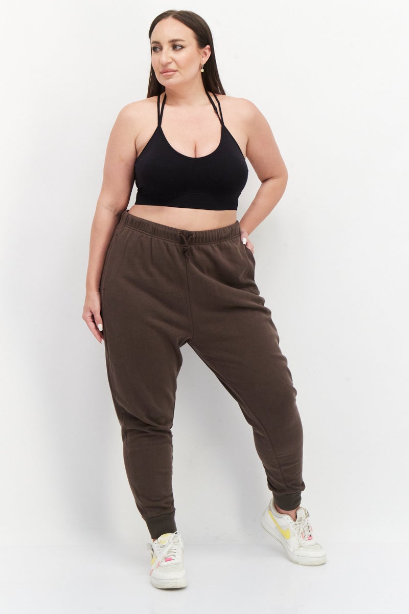 Adidas Women Sportswear Fit Training Jogger Pants, Brown - Image 2