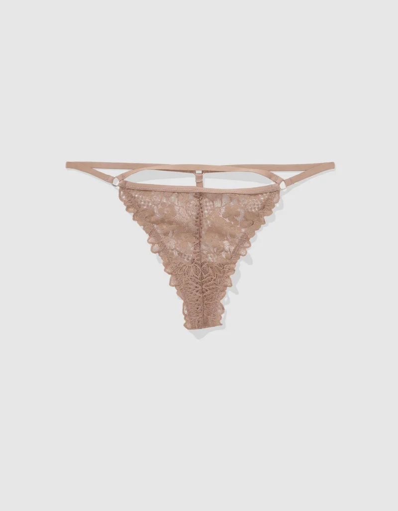 Aerie Show Off Lace String Thong Underwear