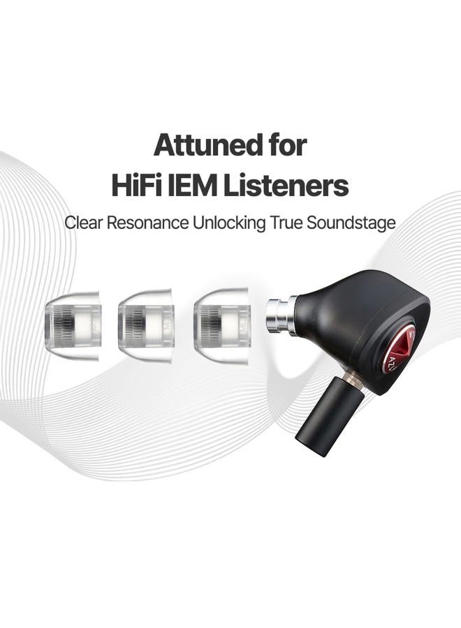 AZLA Mithryl IEM Ear Tips – Surgical Stainless Steel Core for HiFi in Ear Monitors, Wired Earbuds, IEM Earphones & Headphones – Earbud Replacement Tips for Clear Spacious Sound (2 Pair) (M) - Image 3