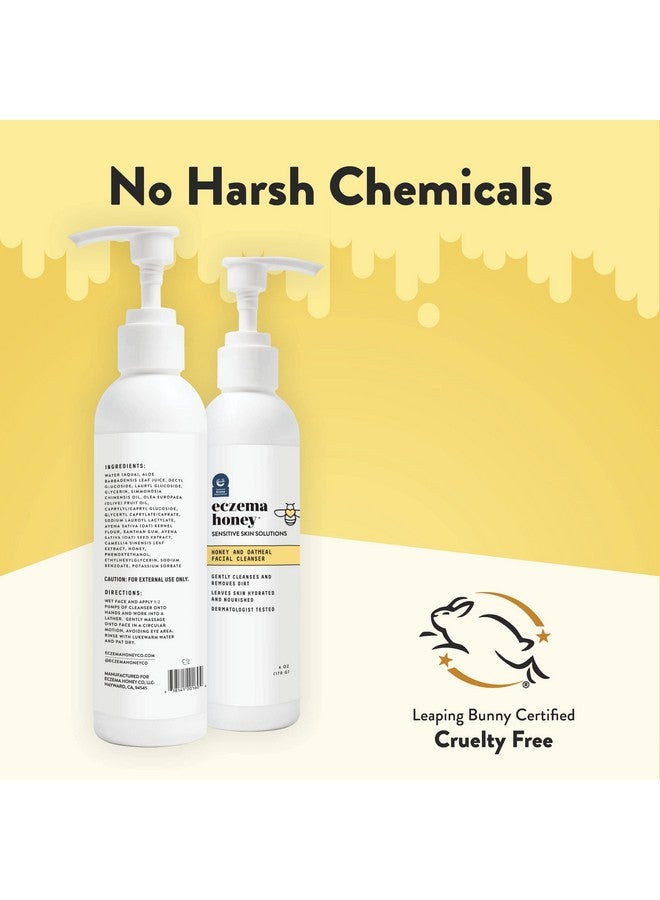 ECZEMA HONEY Oatmeal Facial Cleanser - Natural Eczema Face Wash Prevents Breakouts - Daily Gentle Face Cleanser for Dry, Itchy, Sensitive, & Irritable Skin (6 Oz) - Image 5