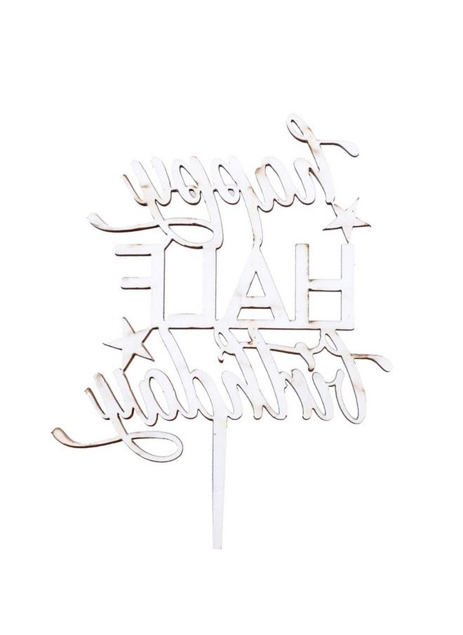 Funcart Funcart Half Birthday Acrylic Cake Topper for Half birthday/6th Month/Half Way to one  - Image 2