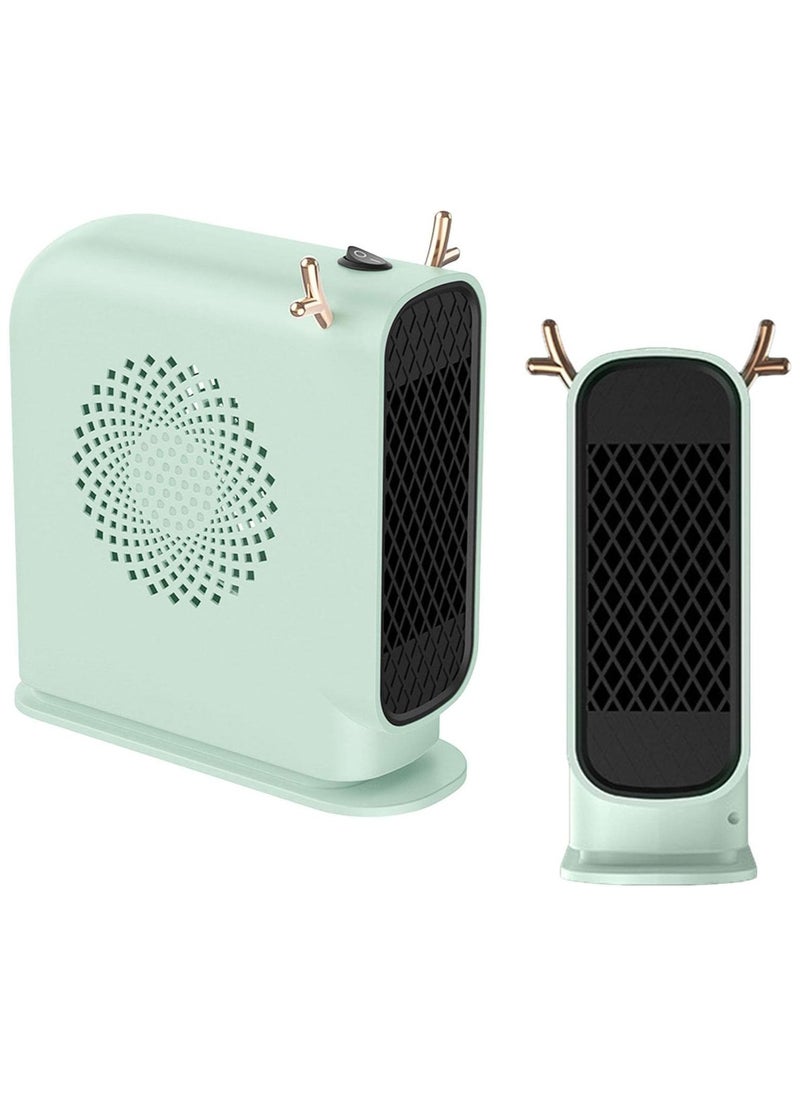 DubaiGallery Portable electric space heater, personal table heater 500W, ceramic for fast silent heating with thermostat for small room, bedroom and office use  - Image 1