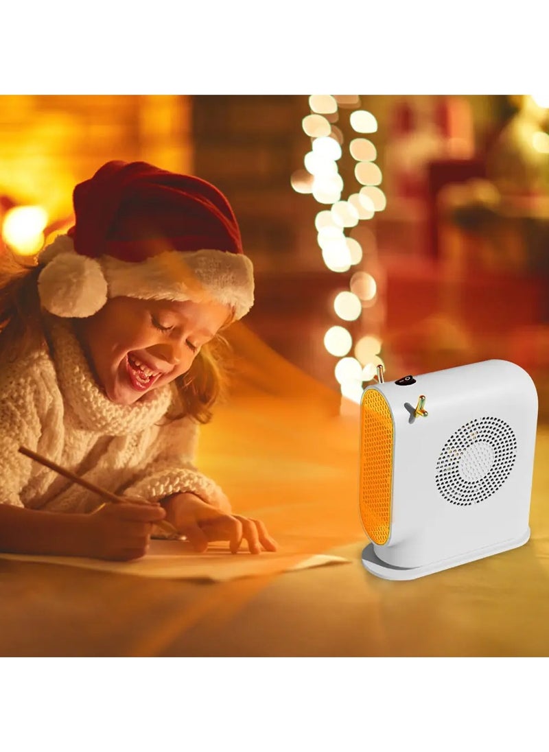 DubaiGallery Portable electric space heater, personal table heater 500W, ceramic for fast silent heating with thermostat for small room, bedroom and office use  - Image 4
